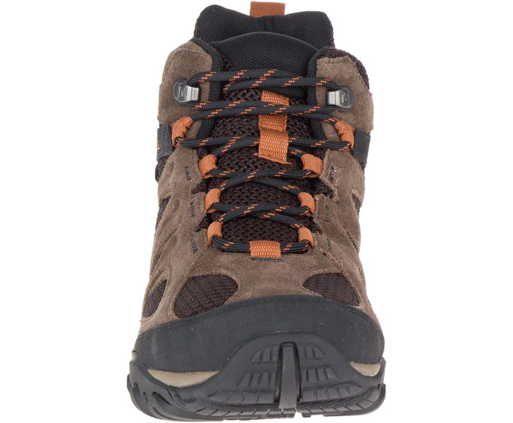 Merrell Hiking Boots Brown - Yokota 2 Mid Waterproof - Mens 08USOJAKZ